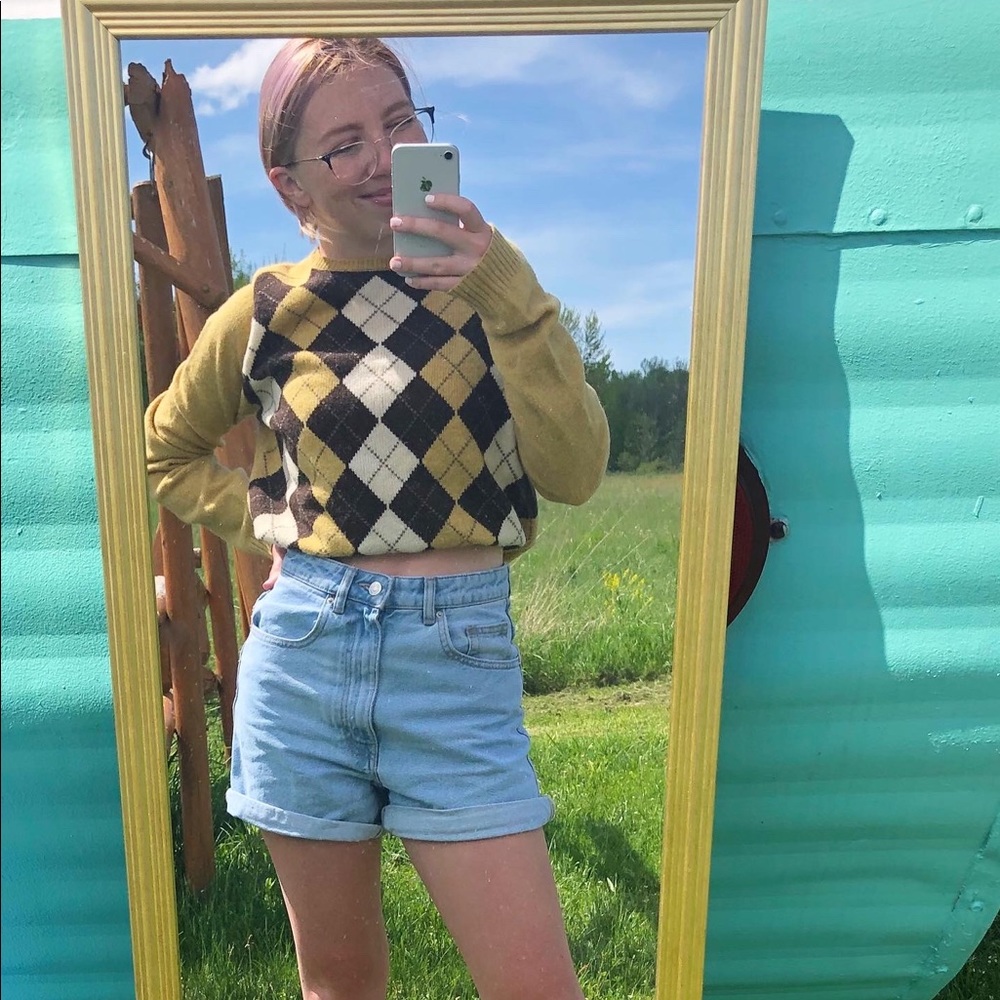 JCrew Argyle Sweater ✨